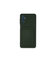 Galaxy A14 4g Kılıf Kelvin Kartvizitli - Koyu Yeşil