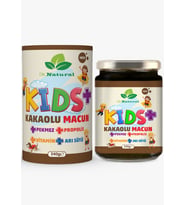 Kids Çocuk Macunu Kakaolu - Arı Sütü - Propolis - Pekmez ve Vitamin 240 Gr