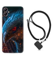 Samsung Galaxy A04E Kılıf Silikon Boyun Askılı İpli Desenli Silikon Şahin 1756