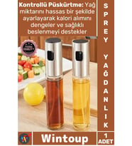 #Yağdanlık Cam BPA İçermez Zeytinyağı Sirke Sos Püskürtücü Şeffaf Mutfak Şık Hızlı Sprey Yağdanlık