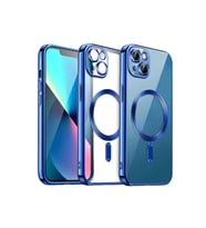 Mey İthalat® iPhone 15 Kılıf Kross Magneticsafe Kapak - Lacivert