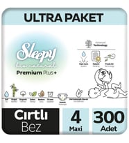 Sleepy 4 Beden Bio Natural Bebek Bezi Ultra Paket 100x3 300 Adet