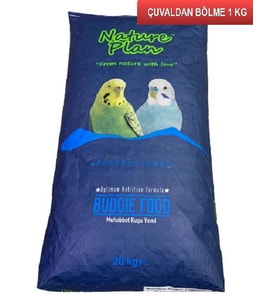 Nature Plan Özel Karışım Üretim Muhabbet Kuş Yemi 1 Kg (ÇUVALDAN BÖLME)