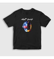 Presmono Unisex Çocuk Siyah Random Daft Punk T-Shirt 60282tt