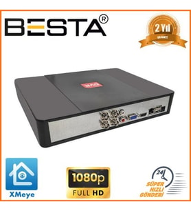 MCG  4 Kanal 1080N Tek Sesli Hibrit DVR Kayıt Cihazı KD-204