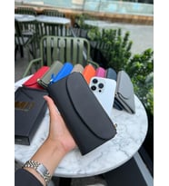 MFTLEATHER Beauty Flother 3467 Unisex Hakiki Deri Cüzdan Siyah