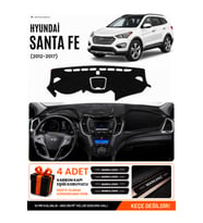 HYUNDAİ SANTA FE (2012-2017) Uyumlu Torpido Örtüsü Torpido Kılıfı - Siyah