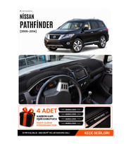 NİSSAN PATHFİNDER (2005-2014) Uyumlu Torpido Örtüsü Torpido Kılıfı - Siyah