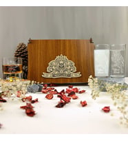 Baykuş Figürlü Kişiye Özel Rakı ve Taşlı Viski Kadehi Seti