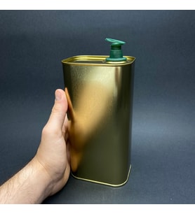 0,5 Lt Baskısız Boş Kapaklı Yağ Tenekesi , 500 Cc Boş Zeytinyağı Tenekesi x  3 Adet (Metal)