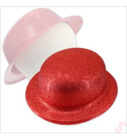 Simli Melon Şapka, 27cm x 7cm x 1 Adet - Kırmızı (STD)
