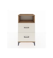Hyperion Komodin Tek Raflı 2 Çekmeceli 60x44x106 Çam-Aytaşı