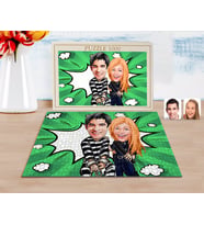 BK Gift Kişiye Özel Sevgililer Karikatürlü 1000 Parça Profesyonel Puzzle-7
