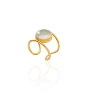 Kadir Jewellery 22 Ayar Altın Kaplama Kadın Zirkon Taşlı Yüzük