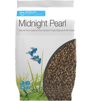 AquaNatural Midnight Pearl 4,5 kg Aquascaping, Aquariums, vivaryumlar ve teraryumlar için Çakıl Yüzey 2-4 mm, Kahverengi, Küçük