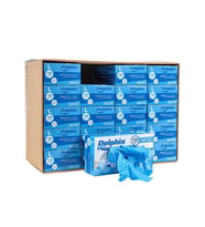 Dolphin Tek Kullanımlık Lateks Mavi Pudrasız Nitril Muayne Eldiveni Large Büyük Boy -100'lü 20 Paket