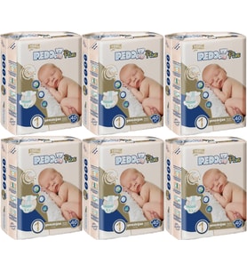 Pedo Plus Bebek Bezi Beden:1 (2-5KG) Yeni Doğan 240 Adet Jumbo Avantaj Pk