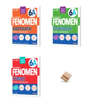Fenomen 6. Sınıf Maarif 6A Matematik Fen Bilimleri ve Türkçe 3lü Set Soru Bankası + Telefon Standı