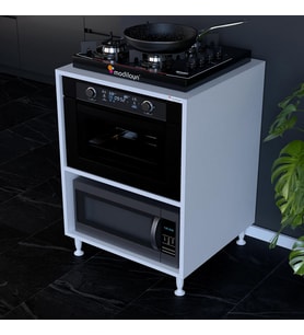 Modilayn Loya 59,6 X 87,4 X 56 Cm Set Altı Dolap Ocak Altı Mini Midi Mikrodalga Fırın Dolabı