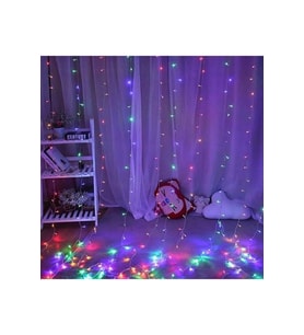 2M*2M 220V FİŞLİ 8 FONKSİYONLU RGB PERDE 200 AMPUL LED