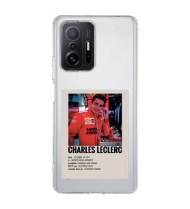 Redmi Mi 11T/Mi 11T Pro Uyumlu Charles Leclerc Desenli Şeffaf Telefon Kılıfı