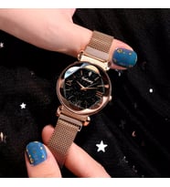 Gogoey Kadın Kol Saati Lüks Moda Şık Trend Bayan Saat Rose Gold