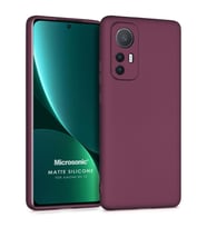 Microsonic Matte Silicone Xiaomi Mi 12 Lite Kılıf Mor