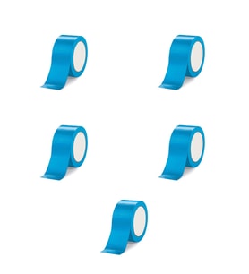 Omeyva Takviyeli Tamir Bandı - İzolasyon Onarım Çadır Bandı - Mavi - 48 mm x 10 YRD - 5 Rulo