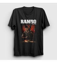 Presmono Unisex Siyah First Blood Film Rambo T-Shirt 249131tt