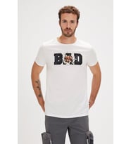 Bad Bear BANG T-SHIRT OFF-WHITE Erkek Tişört Beyaz S-XXL