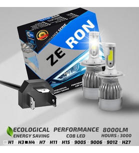 ZERON Performance Series H4 Led Xenon Şimşek Etkili Led Xenon Led Ampul