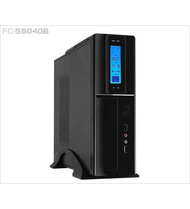 FRISBY FC-S6040B 300W 1x8CM FAN SLIM LCD GÖSTERGE 2xUSB2.0 1xAUDIO SİYAH KASA
