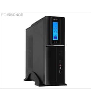 FRISBY FC-S6040B 300W 1x8CM FAN SLIM LCD GÖSTERGE 2xUSB2.0 1xAUDIO SİYAH KASA