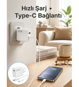 67 Watt Hızlı Şarj Aleti Poco F2 F3 F4 Uyumlu Yeni Nesil