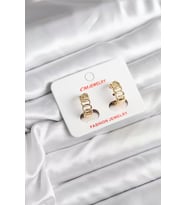14K Gold Renk Kaplama Samanyolu Model CM Kadın Küpe - TJ-BKP11406