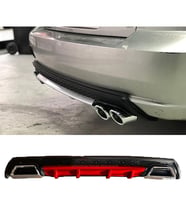 Hyundai Accent Admire Kırmızı Difüzör Çiftli Kare Egzoz Görünümlü D Tip Difizör 2003 - 2006