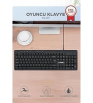 Torima Oyuncu Klavyesi Kablolu Multiedya Q Klavye TK07 Siyah