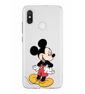 Xiaomi Mi 8 Uyumlu Kapak Mickey Mouse Tasarımlı Şeffaf Silikon Kılıf