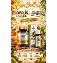 Propolis Kapsül 1120 Mg (60 Kapsül) + Natürel Sızma Zeytinyağı 20 Ml (Dahilen)