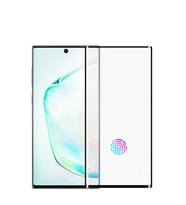 Samsung Galaxy Note 10 Plus Uyumlu Zore Kavisli Full Yapışkanlı Cam Ekran Koruyucu (Siyah)