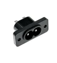 220V 5A AC Dişi Power Giriş Soketi C7 2 Pin Panel Montaj Tip Elektrik Güç Kablo Bağlantı Konnektörü
