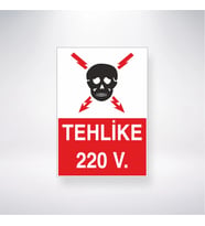 Tehlike 220 V.