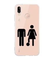 Huawei P20 Lite Uyumlu Baskılı Yumuşak Silikon Şeffaf Telefon Kılıfı