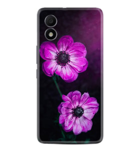 TCL 303 Kılıf Resimli Desenli Silikon Platinium Series Çiçekler 1869