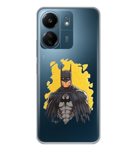 Xiaomi Redmi 13C Uyumlu Batman Tasarımlı Şeffaf Telefon Kılıfı