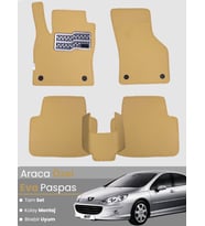 PEUGEOT 407 SEDAN (2004-2010) Uyumlu EVA Paspas Tam Set–Araca Özel,Oto Paspas,Kolay Montaj