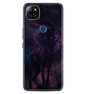 Casper E30 F20 X20 Kılıf Desemli Silikon Black Purple Wolf 1791