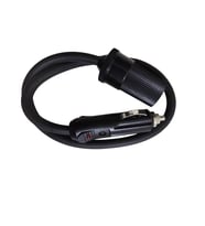 Araç Çakmaklık Uzatma Kablosu 12-24 Volt 16 Amper 2 X1,5mm TTR Bakır 50 cm-Siyah