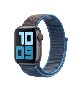 BİPOWER Apple Watch 42-44 mm KRD3 Hasır Kordon Deniz Mavisi