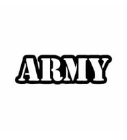 Army Araba Sticker siyah 18x5 CM (Siyah)